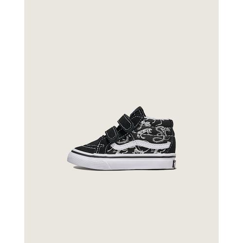 Toddler Sk8-Mid Reissue V Skeletons Shoe in Black | Vans