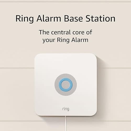 Ring Alarm Base Station (2nd Gen) — 104 dB Siren, Built-in Backup Battery, Connects to Ring Alarm Sensors and Keypad, sold separately