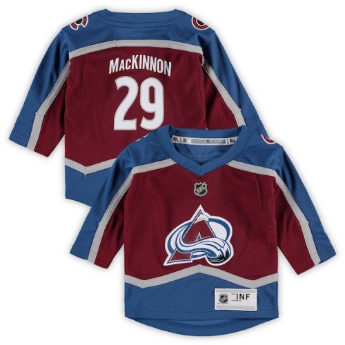 Infant Colorado Avalanche Nathan MacKinnon Burgundy Home Replica Player Jersey
