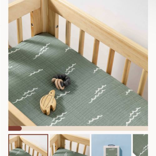 Babyletto All-Stages Bassinet Sheet in GOTS Certified Organic Muslin Cotton