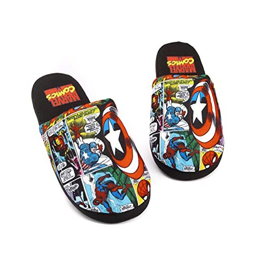 Marvel Avengers Slippers Comic Mens Slip On House Shoes Loafers