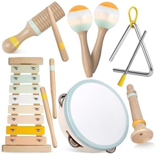 Baby Musical Instruments-Montessori Wooden Toys for Toddlers
