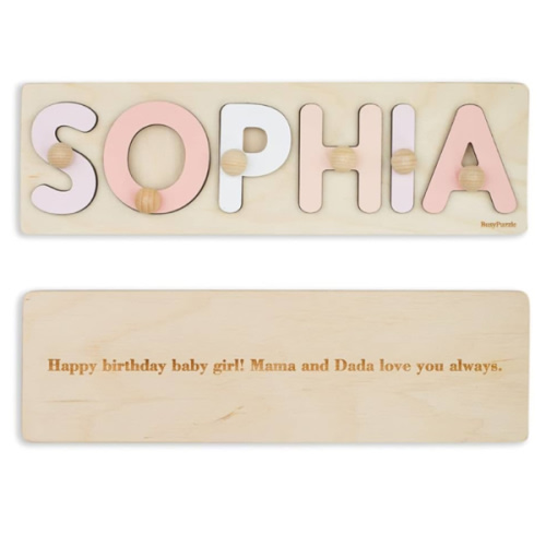 Personalized Wooden Name Puzzle, Custom Name Sign, Unique Christmas Gift, Easter Present for Toddler, 1st Birthday Baby, Toy For Toddlers, Montessori Toy 1 Year Old, Baby Shower, Nursery Decor
