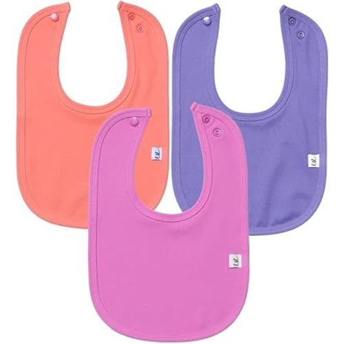 Leya & Lior SnapDry 3-Pack Classic Bibs for Babies – Instant-Dry Absorbent Drool Bibs for Boys & Girls