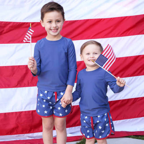 Long Sleeve Rash Guard Shirt | Star-Spangled Navy