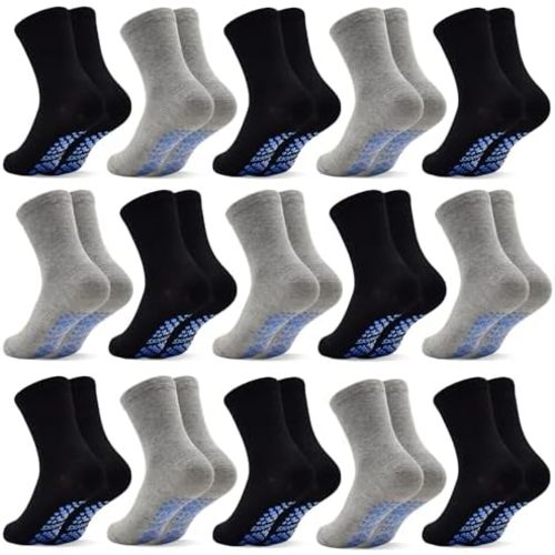 SkiBeaut 15 Pairs Toddler Socks, Kids Gripper Non Slip Toddlers Boy Girls Anti Skid Socks for 1-10 Years