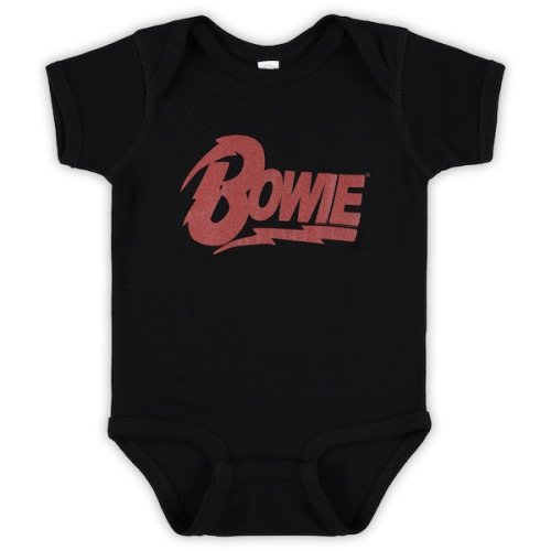 David Bowie Infant Black Logo Bodysuit