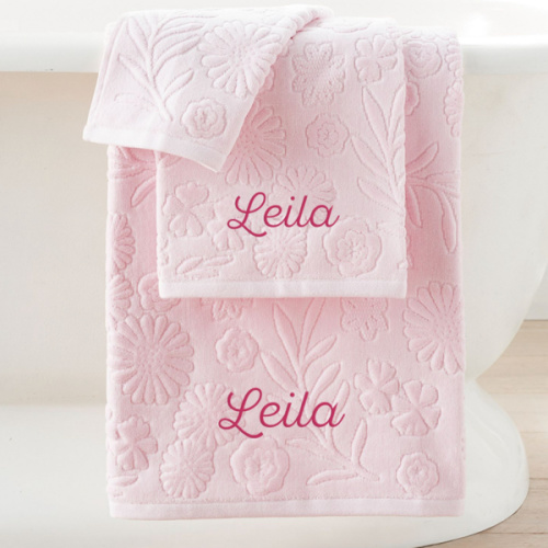 Floral Jacquard Bath Towel, Hand Towel and washcloth  $50 for the set