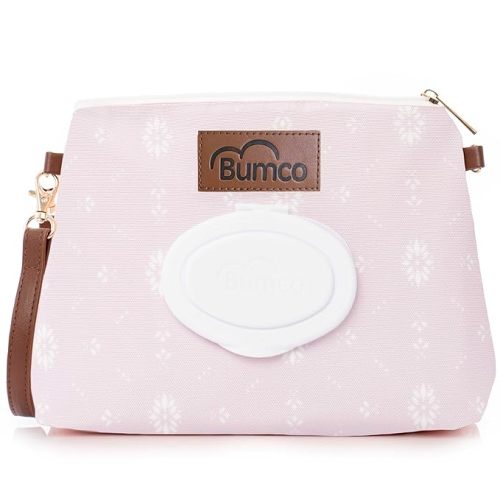 Bumco Diaper Clutch Bag - Portable Wipes Dispenser & Diaper Holder, Airtight Travel Baby Wipes Case, Wipe Dispenser Travel Baby Wipes Dispenser On the Go, Diaper Wristlet