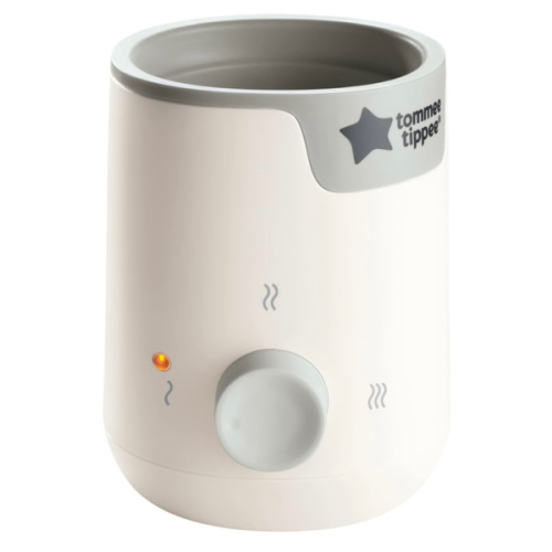 Tommee Tippee Easiwarm Bottle Warmer, Warms Breast Milk and Formula Bottles to Body Temperature in Minutes, Automatic Timer, One-Dial Operation, White