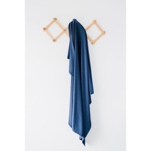 Jersey Stretch Swaddle, Navy