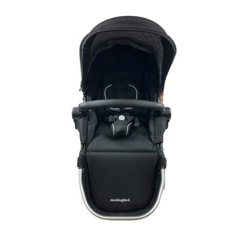 Mockingbird 2nd Seat Kit 2.0, Black, Windowpane, Silver With Black Leather