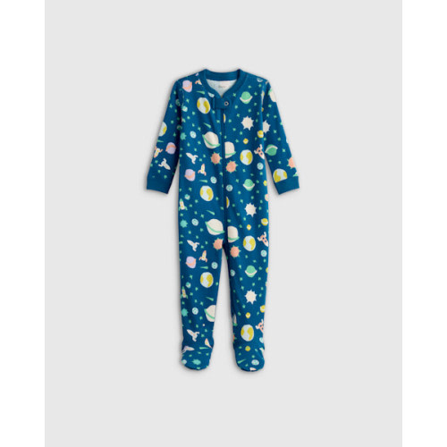 100% Organic Cotton Footie Pajama in Cats