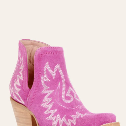 Ariat | Dixon Pink Suede Booties