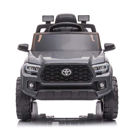 Officially Licensed Toyota Tacoma Car, 12V Battery Powered Electric Car with Remote Control, Spring Suspension Safety Belt, 2-Speed Ride On Toy Car with Headlights, for 37-96 Months