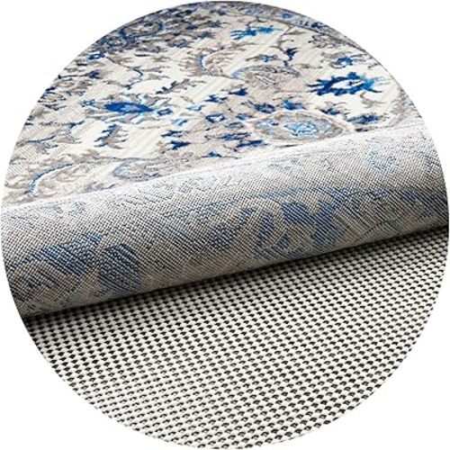 Veken 6 Ft Round Rug Pad Gripper for Hardwood Floors, Non-Slip Rug Pads for Area Rugs, Thick Rug Grippers for Tile Floors, Under Carpet Anti Skid Mat, Keep Your Rugs Safe and in Place