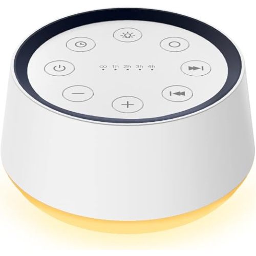 Brown Noise Sound Machine with 30 Soothing Sounds 12 Colors Night Light White Noise Machine for Adults Baby Kids Sleep Machines Memory Function 36 Volume Levels 5 Timers for Home Office Travel