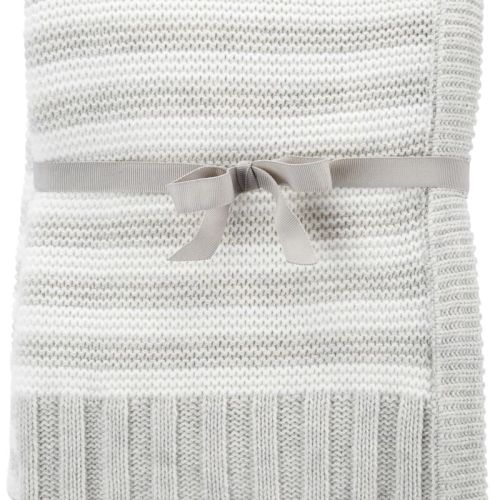 Heather Baby Striped Sweater Blanket | oshkosh.com