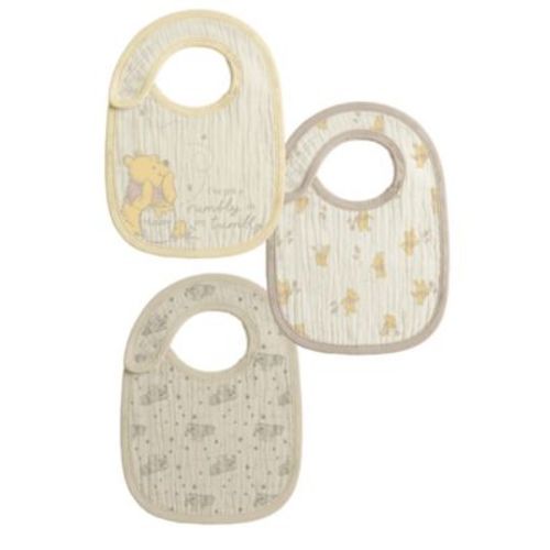 Baby Boys' or Girls' Winnie the Pooh Graphic Bibs, 3-Pack