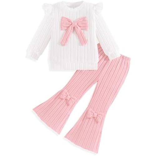 Vibebox Baby Girl Clothes Fall Winter Toddler Outfits for Girls 6Months-3T