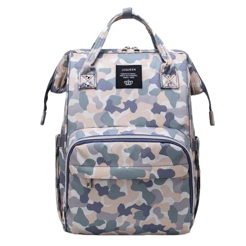 Camo Diaper Bag Backpack Multi-Function Diaper Bag for Baby Care Essentials Waterproof Travel Baby Bag for Mom Dad
