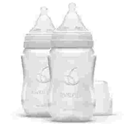 Evenflo Balance Wide Baby Bottles, Platinum White Color 9oz 2 Count