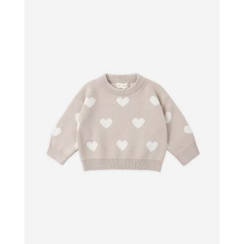 Heart Knit Sweater Oat