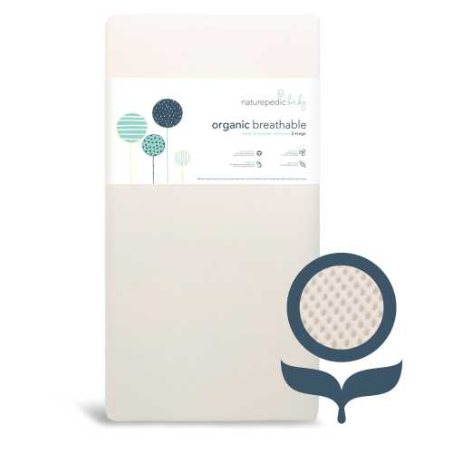 Naturepedic Organic Breathable 2-Stage Baby Crib Mattress