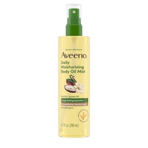 Aveeno Daily Moisturizing Body Oil Mist with Oat and Jojoba Oil - Hypoallergenic - Cocoa Butter Vanilla Scent - 6.7 fl oz