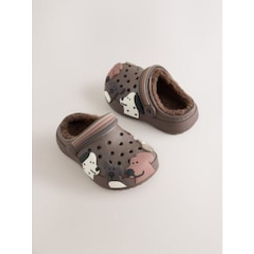 Buy Brown Dog Warm Lined Slipper Clogs from Next USA