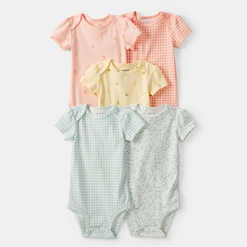 Baby Carter's 5-Pack Short Sleeve Bodysuits