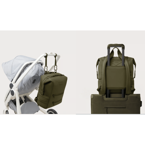 Indi Diaper Backpack in Dark Moss, Large