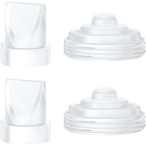 2PCS Duckbill Valves & 2PCS Diaphragm Compatible with Momcozy M5 Wearable Breast Pump, Replacement Pump Parts Accessories Compatible for M5 Momcozy, Not Original Mom Cozy Accessories