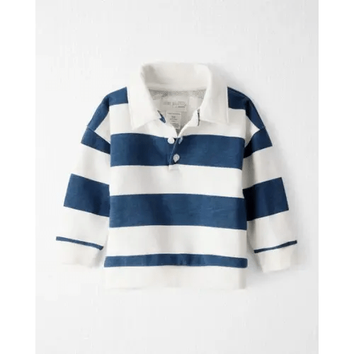 Baby Organic Cotton Henley Top in Stripes - Little Planet | Carter's