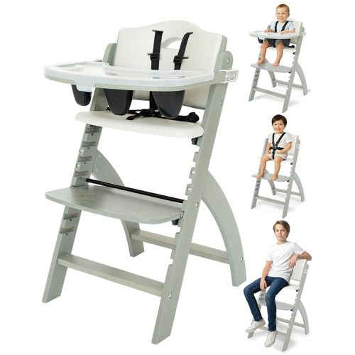 Abiie Beyond Junior Convertible Wooden High Chair with Removable Tray