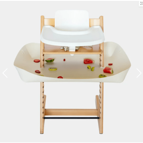 CATCHY - The Food Catcher for High Chairs – (Color: Sandstone, compatible with Stokke Tripp Trapp Highchair)