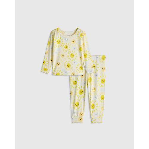 Bamboo Long Sleeve and Pant Pajama Set - Baby in Sunshine