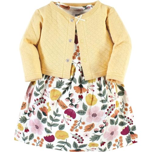 Hudson Baby Girls Quilted Cardigan and Dress