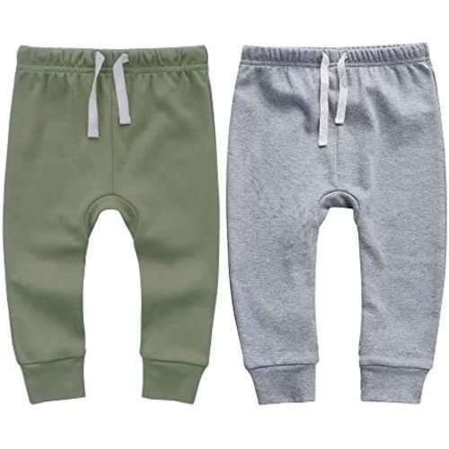 Owlivia Organic Baby Pant Legging Jogger for Infant, Baby Boy, Baby Girl, Toddler
