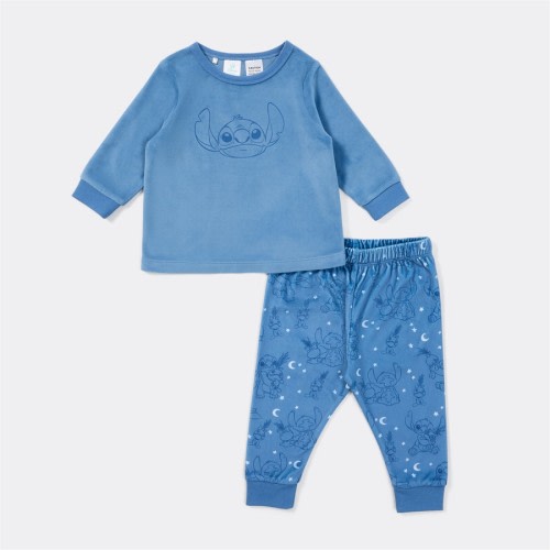 Disney Baby Stitch Winter Pyjama Set - Stone Blue