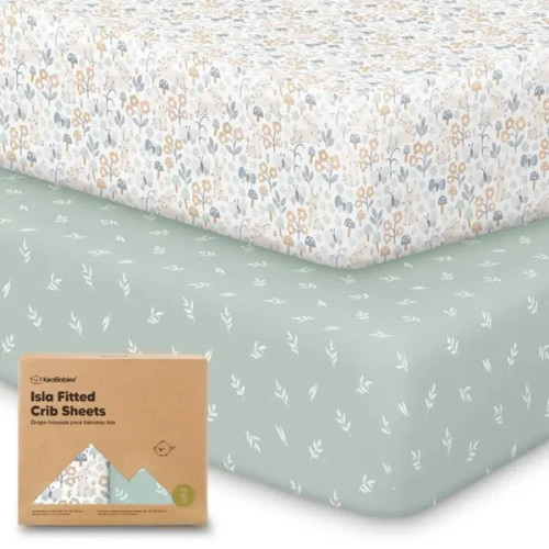 Kea Babies - 2-Pack Isla Bamboo Fitted Crib Sheet