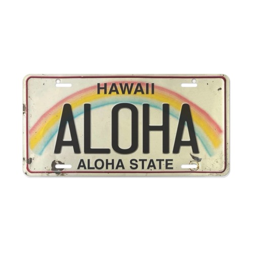 Vintage Hawaii License Plate Vanity Plate