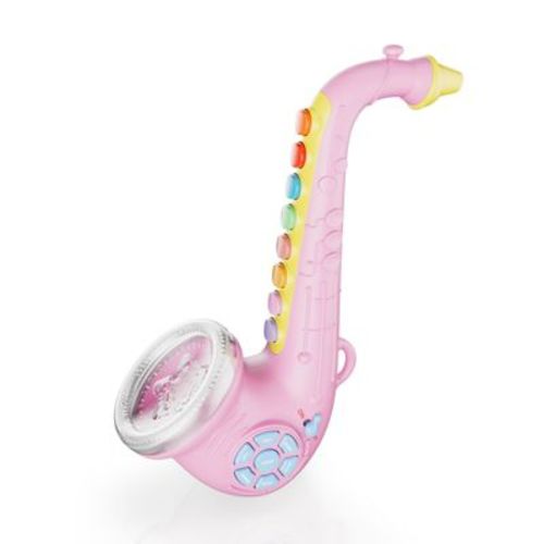Contixo KT1 Toy Saxophone, Digital Saxaboom, Trumpet & Clarinet with Light & Sound – Musical Instrument Gift for Toddlers, Kids, Boys & Girls-Pink