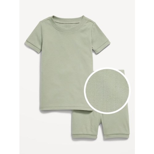 Ribbed Snug-Fit Pajama Set for Toddler & Baby