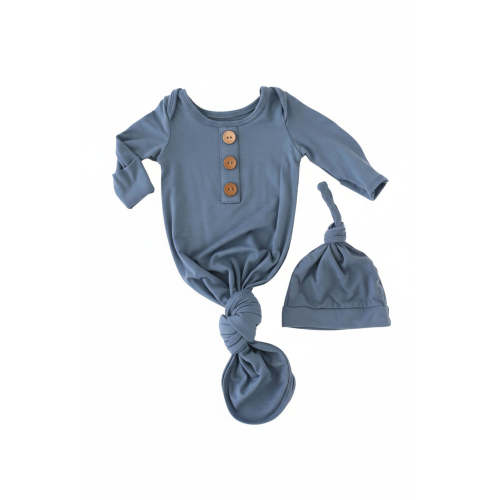 Caden Lane Knot Gowns- Dusty Blue