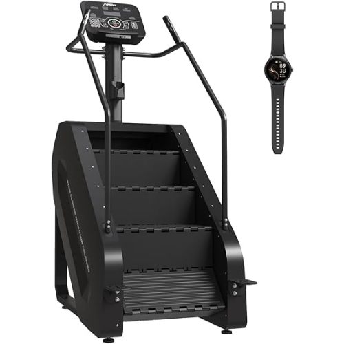 SPART Stair Climber with LED Screen, Commercial Grade Stepmill Exercise Machine, 15 Speed Levels Stair Climber Stepping Machine for Cardio and Lower Body Workouts, 660LBS, 15-164 Steps/Minute