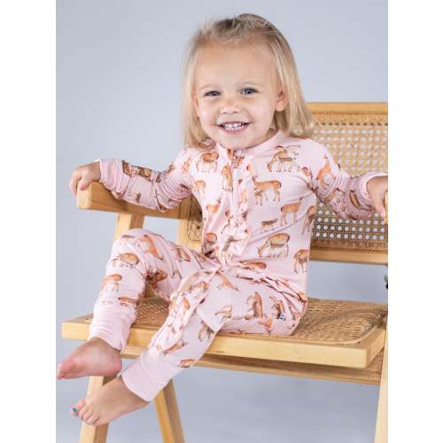 Convertible Zip Pajamas - Does & Fawns – Goosies