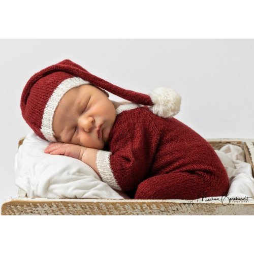 Soft Knitted Newborn One-Piece and Hat – Plum Sugar Shoppe