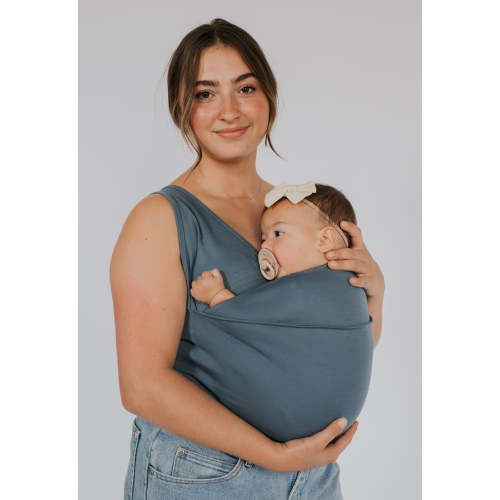 Lalabu Soothe Shirt | Newborn Baby Carrier Shirt for Mom | No-Wrap Baby Wearing Shirt from Makers of The Lalabu Dad Shirt | Skin to Skin Top for Mom and Baby