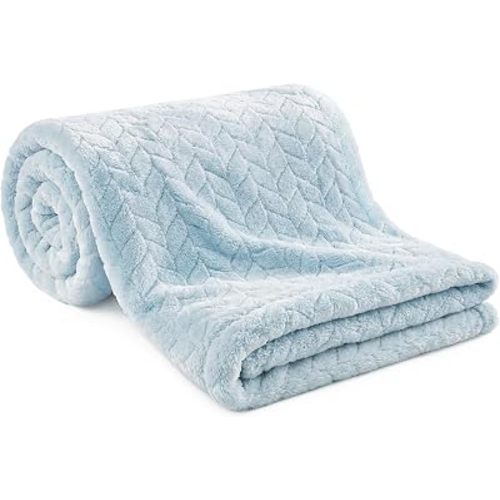 KeaBabies Soft Fleece Baby Blanket for Girls, Boys (1pk Serene, Glacier)